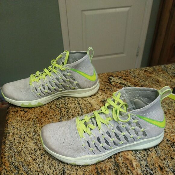 Nike Train Ultrafast Flyknit Cross Training Shoes Men\'s Sz 7.5 Grey 843694-006 main image 7
